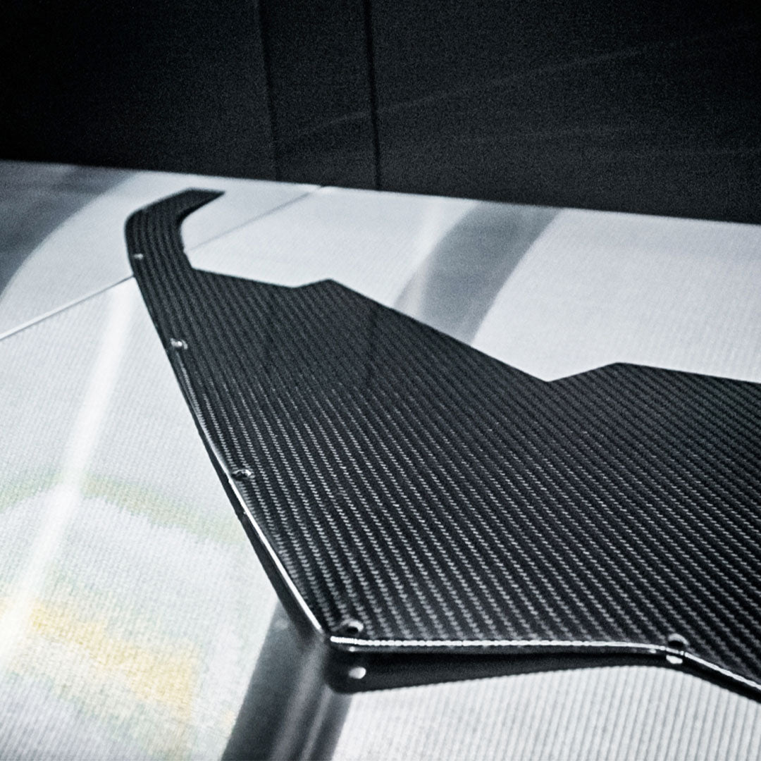 St Carbon Fiber Splitter Undertray For C8 Corvette